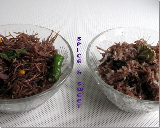 Ragi Vermicelli - Sweet & Savory Versions - Chitra's Food Book