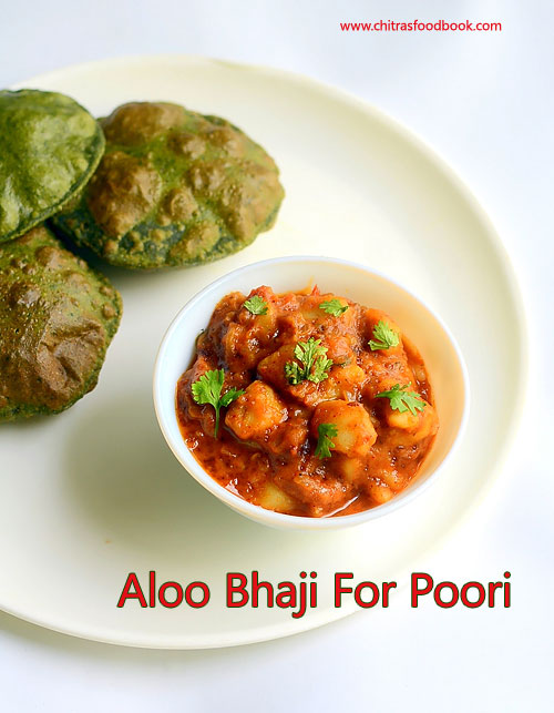 Aloo Bhaji Recipe – Potato Sabzi For Poori - Chitra's Food Book