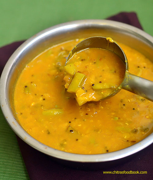 Cluster Beans Sambar Recipe – Kothavarangai Sambar - Chitra's Food Book