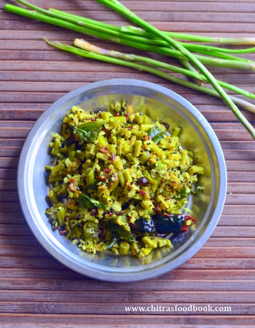 Asparagus Poriyal | Indian Style Asparagus Stir Fry